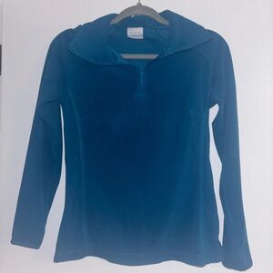 Columbia Women's Teal Half-Zip Sweatshirt